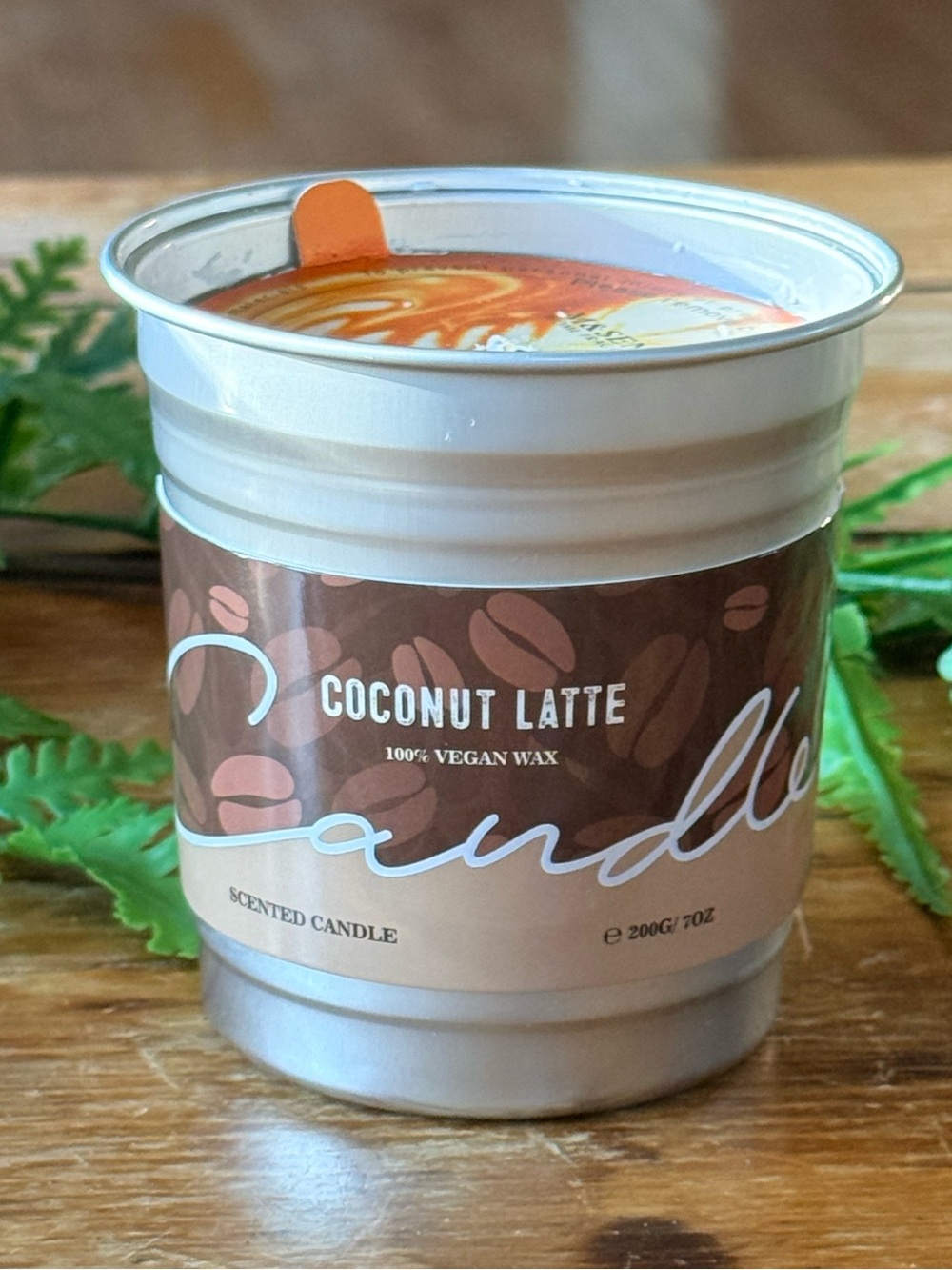 Candle Coconut Latte Scented Candle - 100% Vegan Wax NEW